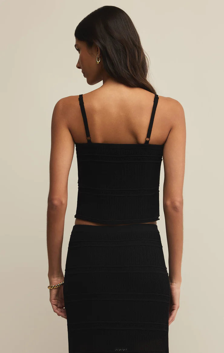 Fernanda Cropped Crochet Tank