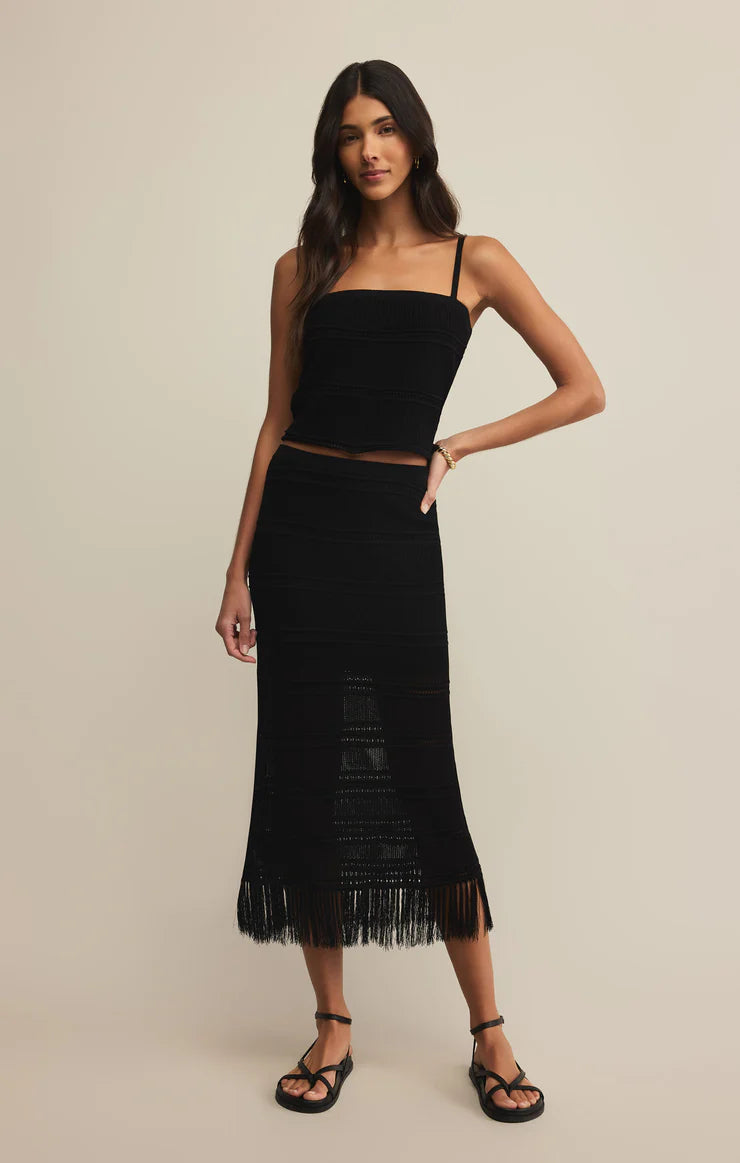 Fernanda Cropped Crochet Tank