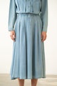 Chambray Midi Skirt