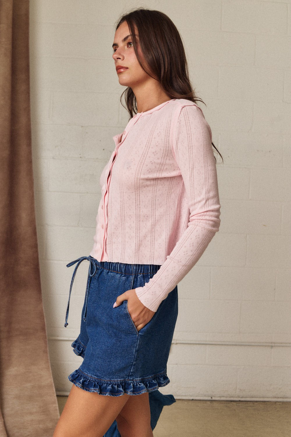 Poppy Pointelle Cardigan