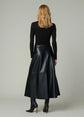 The Tavi Vegan Leather Skirt