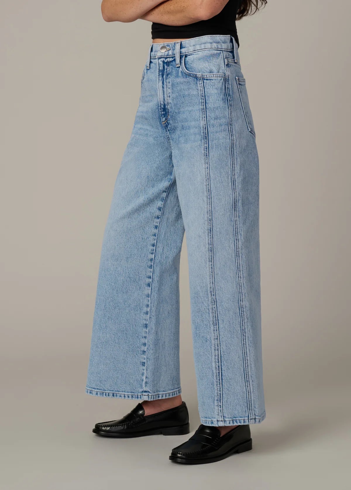 The Mia Petite High Rise Wide Leg Ankle