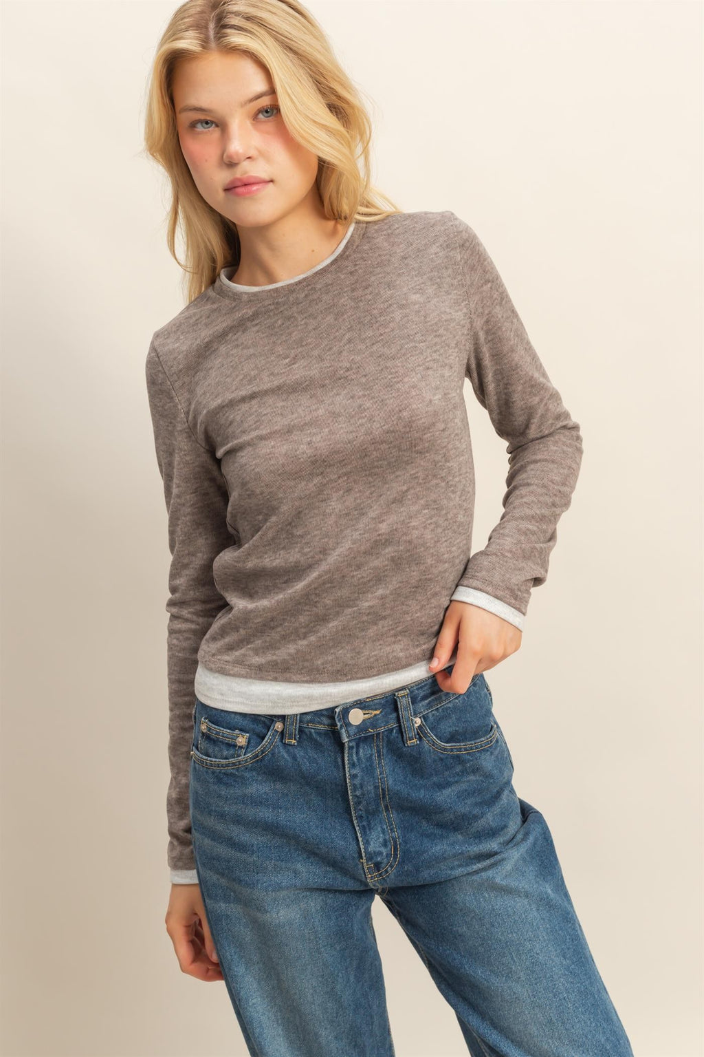Raegan Double Layer Long Sleeve