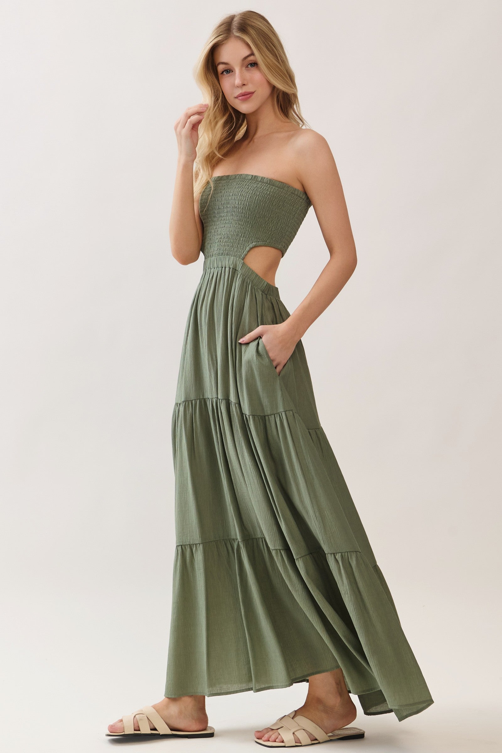 Smocked Tube Dress