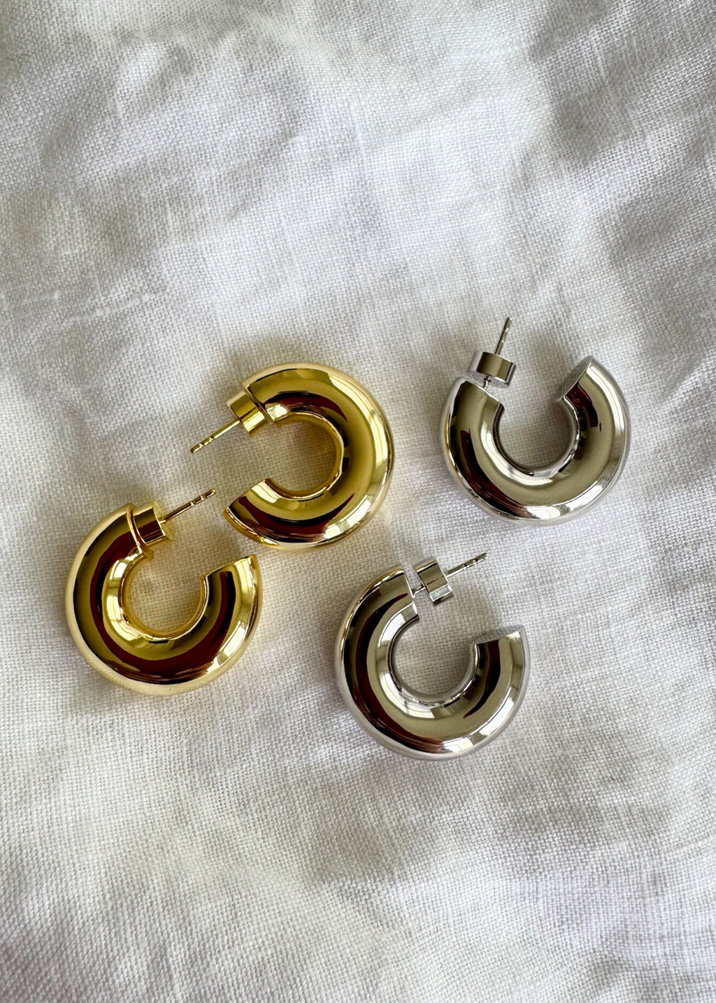 Celeste Chunky Hoops