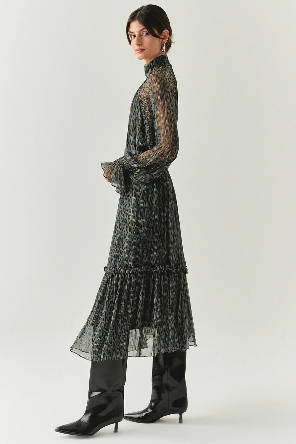 Zora Chiffon Printed Dress