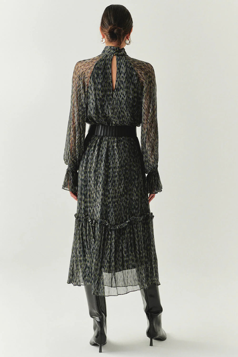 Zora Chiffon Printed Dress