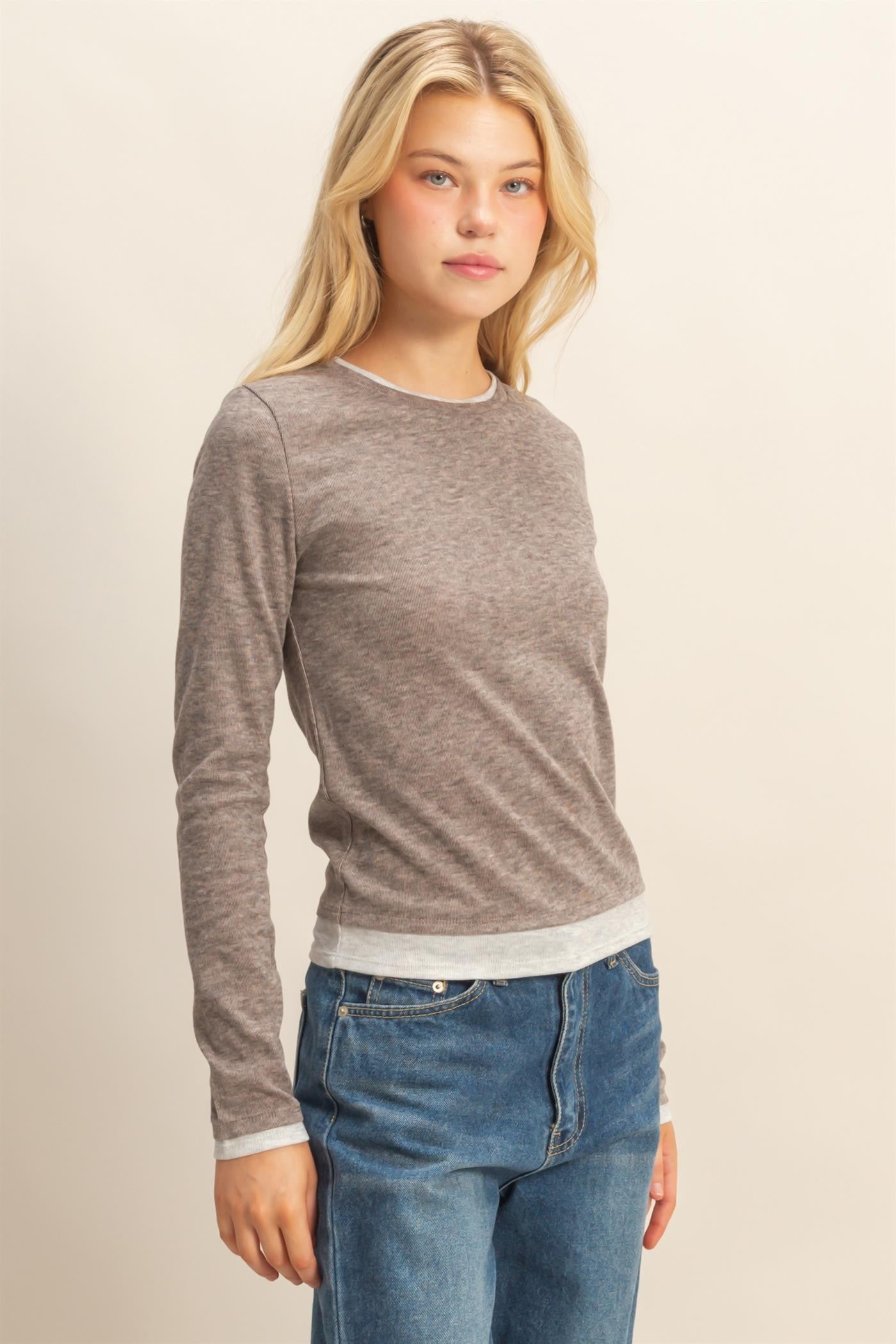 Raegan Double Layer Long Sleeve