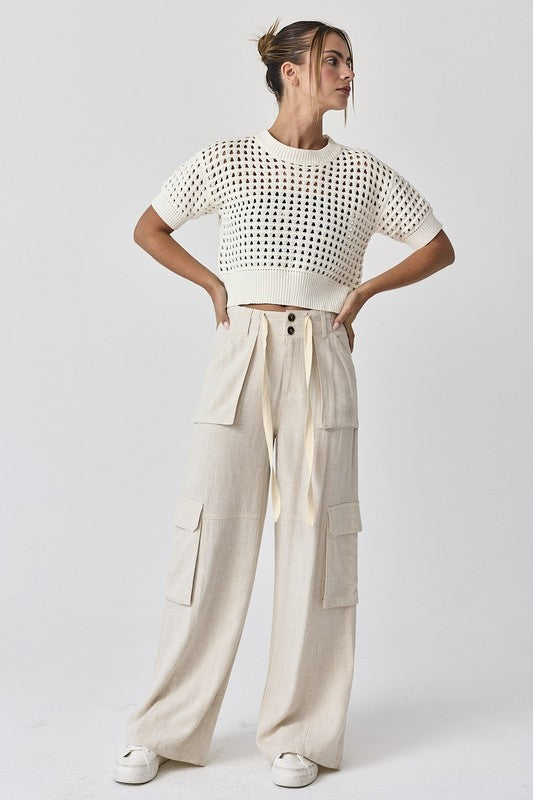 Alina Cropped Crochet Top