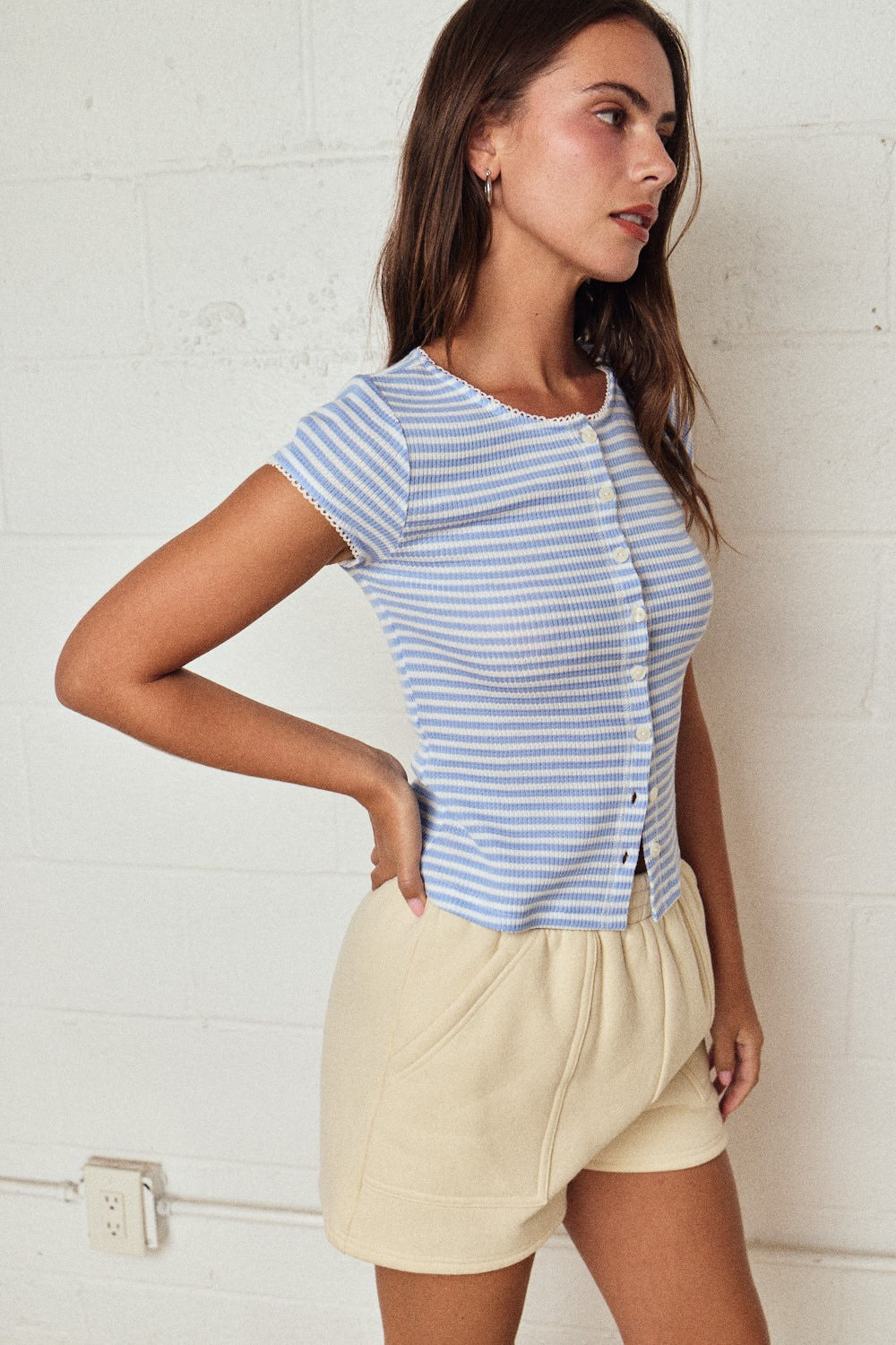 Josephine Striped Button Up