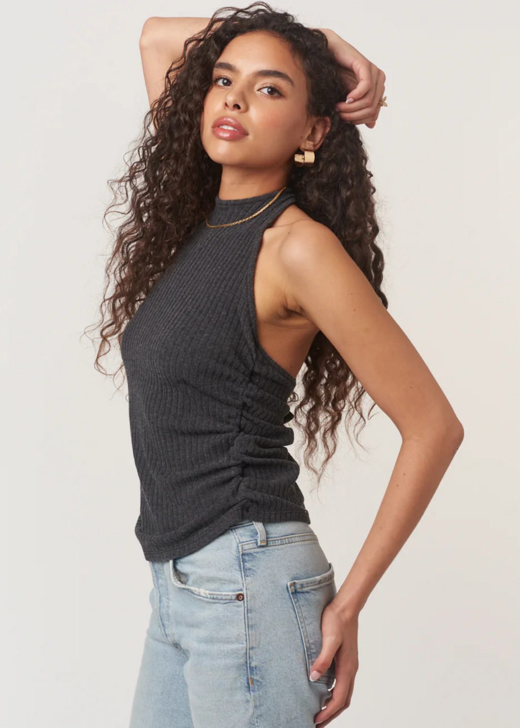 After The Rain Rib Halter Top