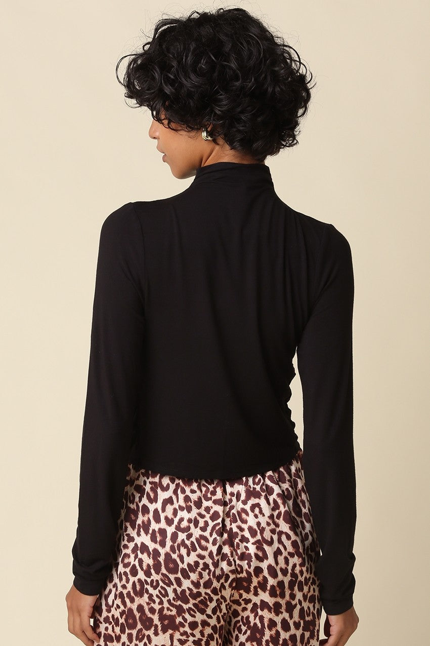 Juno Cutout Turtleneck Top