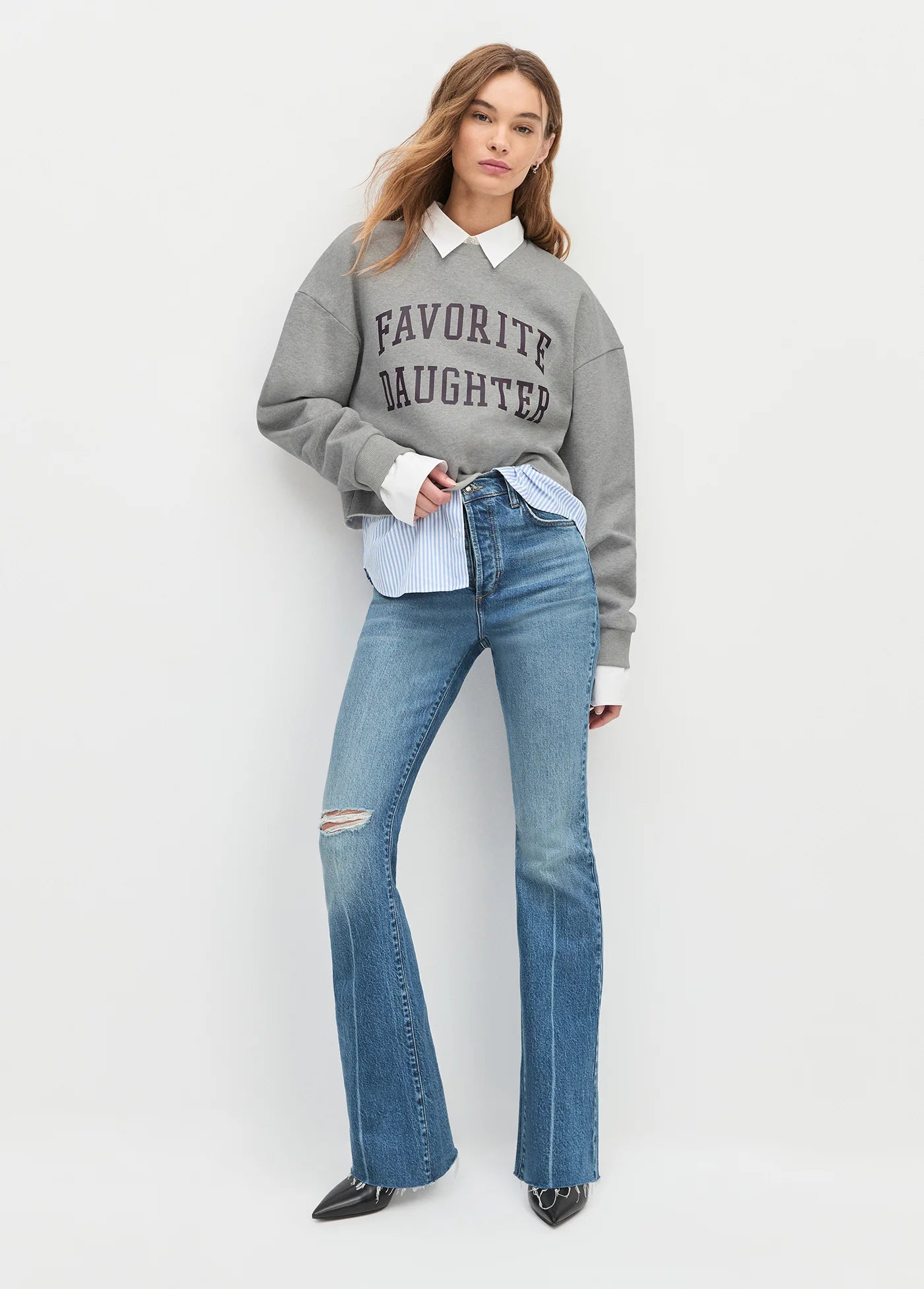 The Cropped Collegiate Sweatshirt