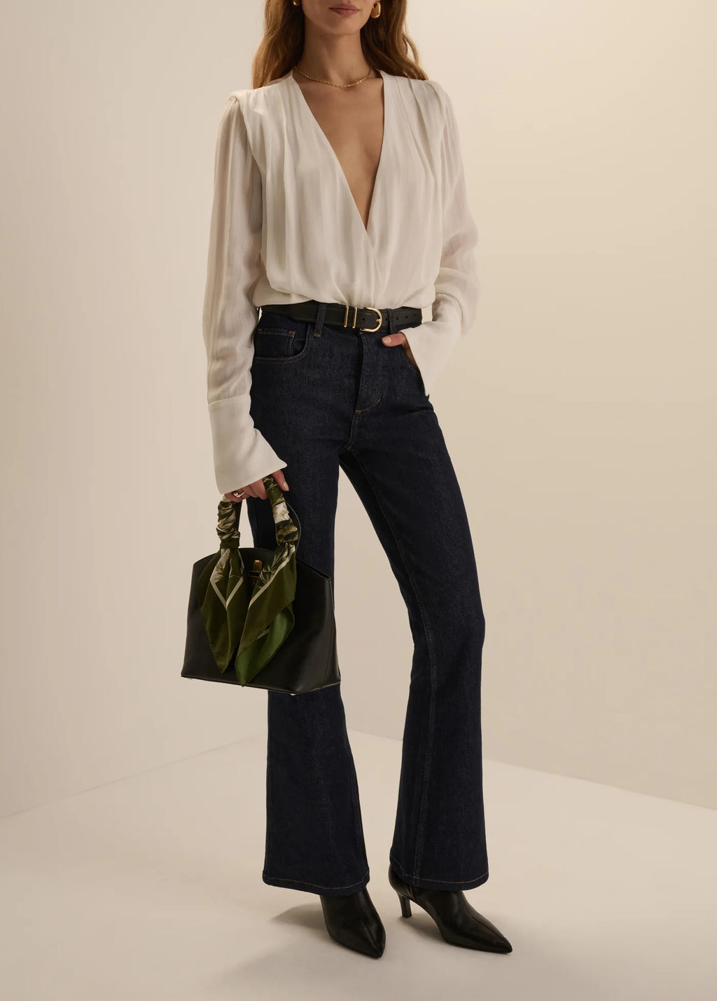 The Stripe Jacquard Date Blouse