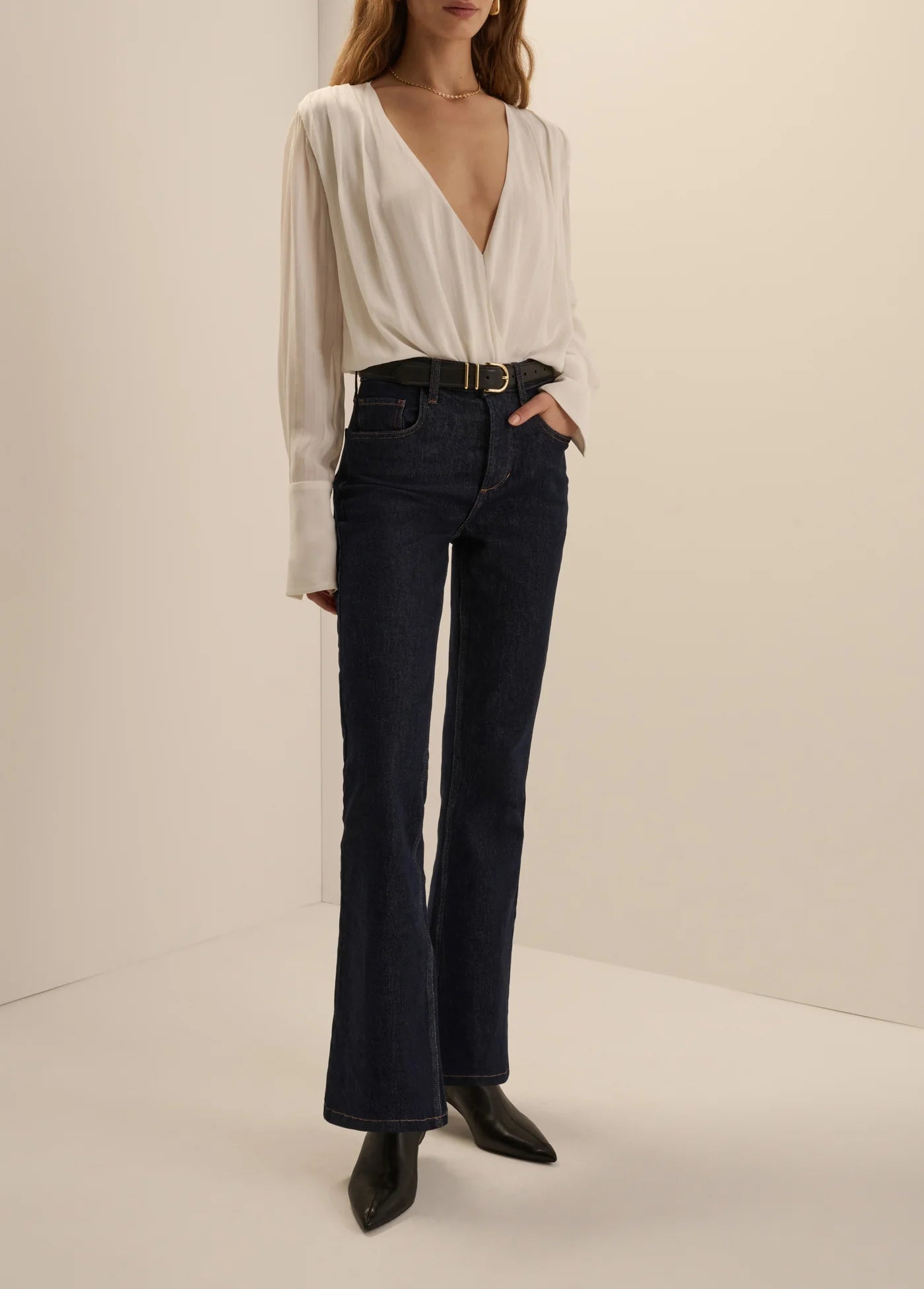 The Stripe Jacquard Date Blouse