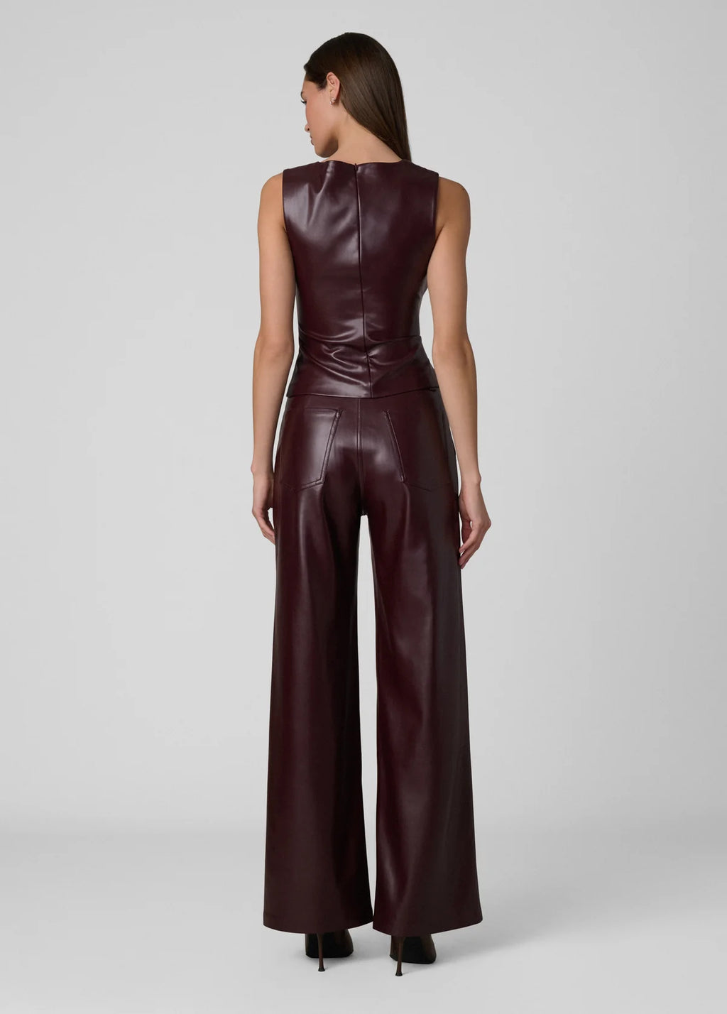 The Meg Vegan Leather Top