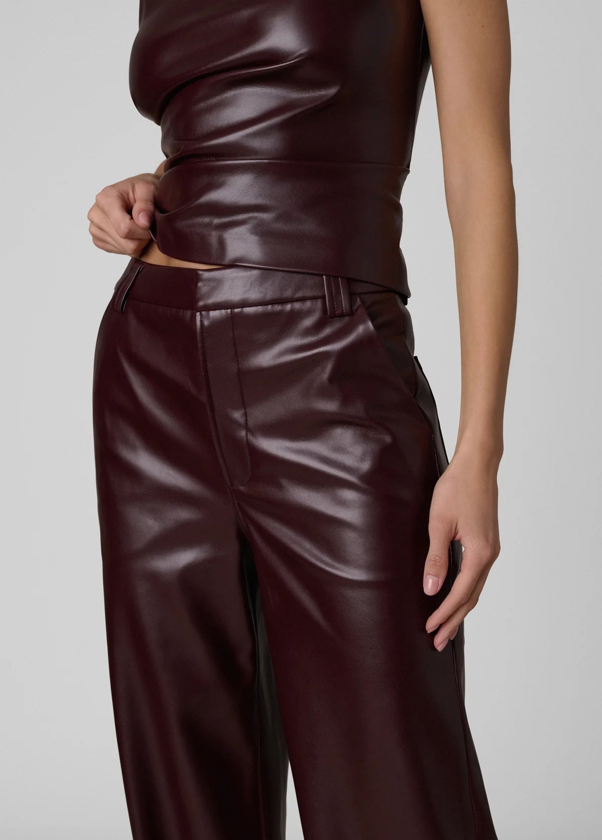 The Vegan Leather Mia Trouser