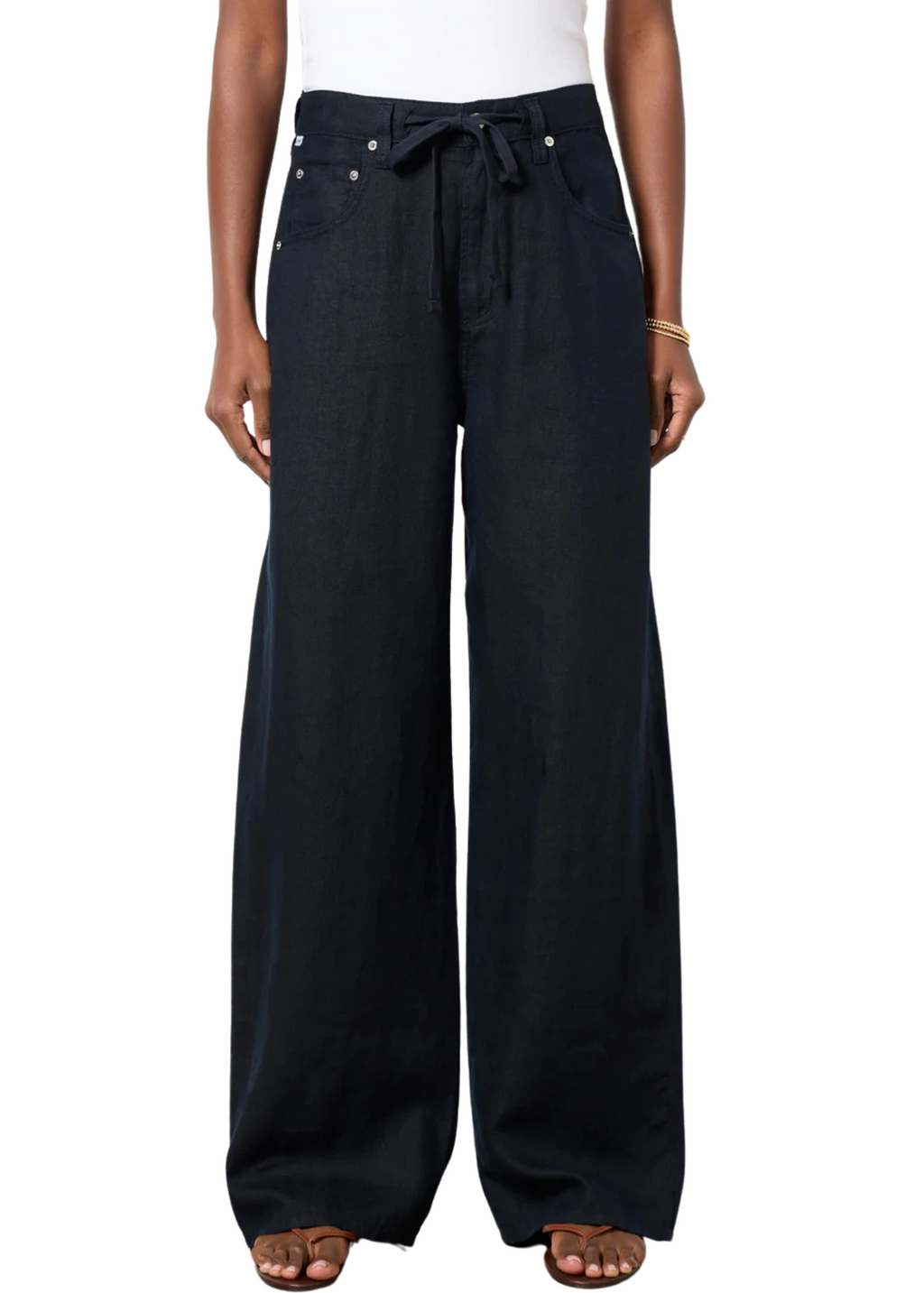 Brynn Drawstring Linen Trouser
