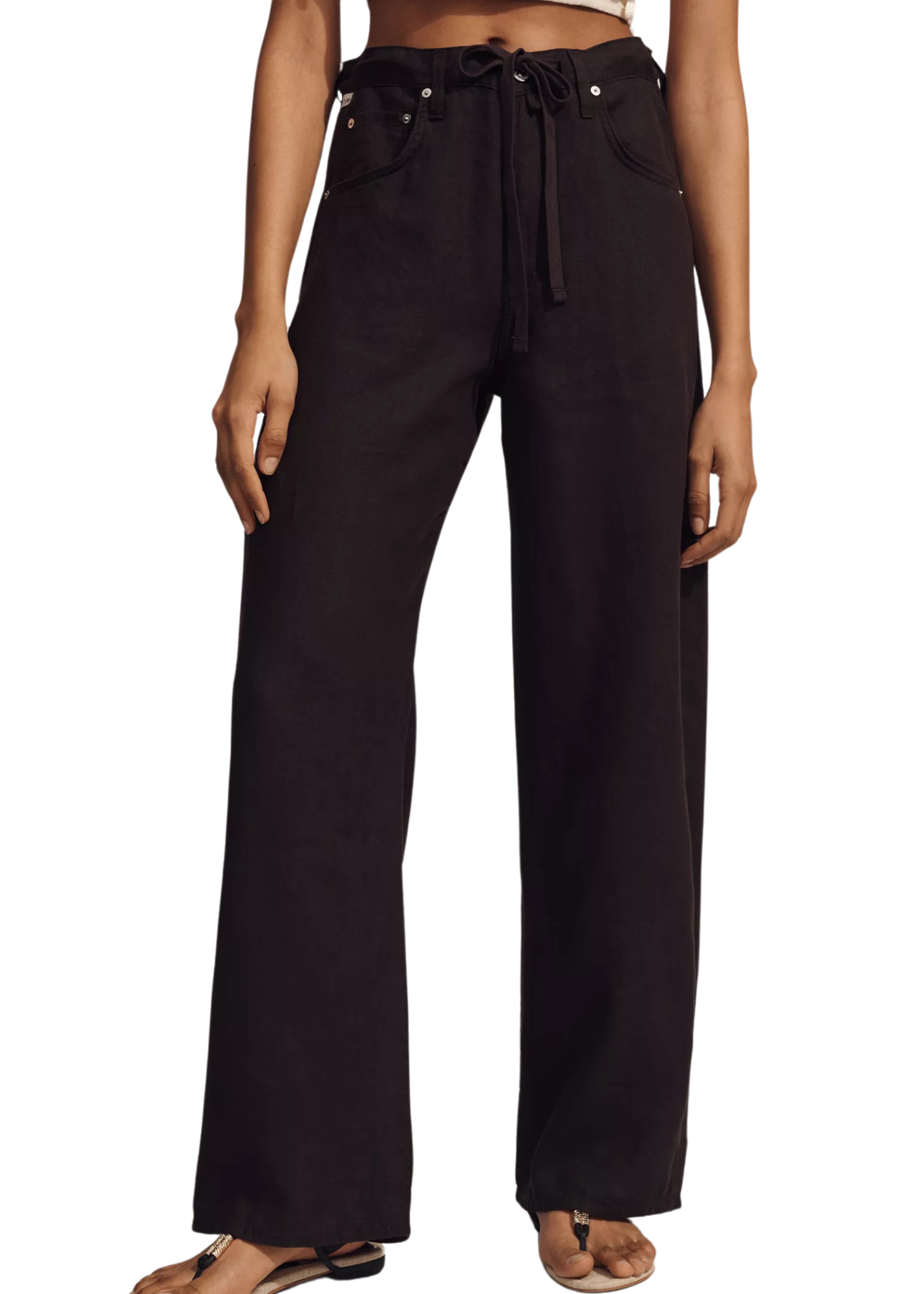 Brynn Drawstring Linen Trouser