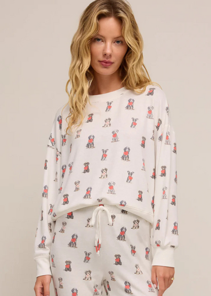 Elle Puppy Love Long Sleeve Top