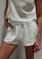 Gauze and Crochet Short