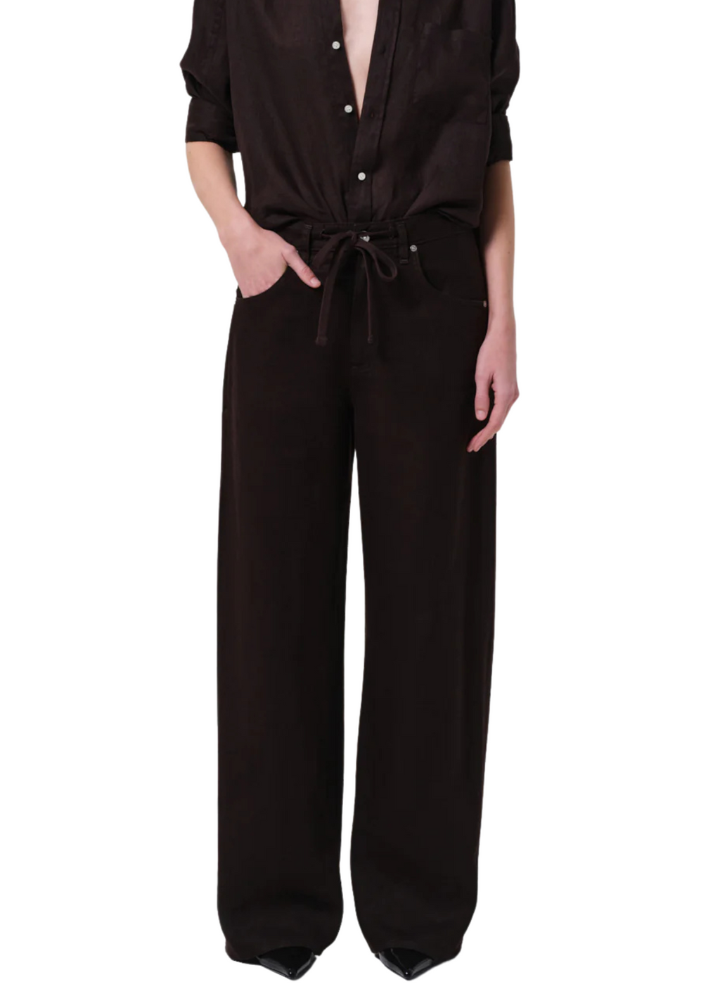 Brynn Drawstring Linen Trouser